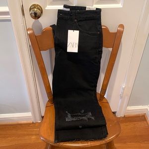 ZARA- WIDE leg- High rise full length- size 10 (US)